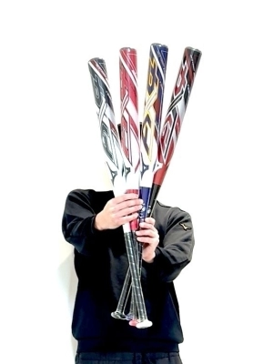 ソフトボール用AX4 ミドル(FRP製／83cm／平均630g)(12インチ／ゴム