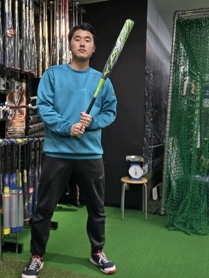 ソフトボール用AX4 ミドル(FRP製／83cm／平均630g)(12インチ／ゴム